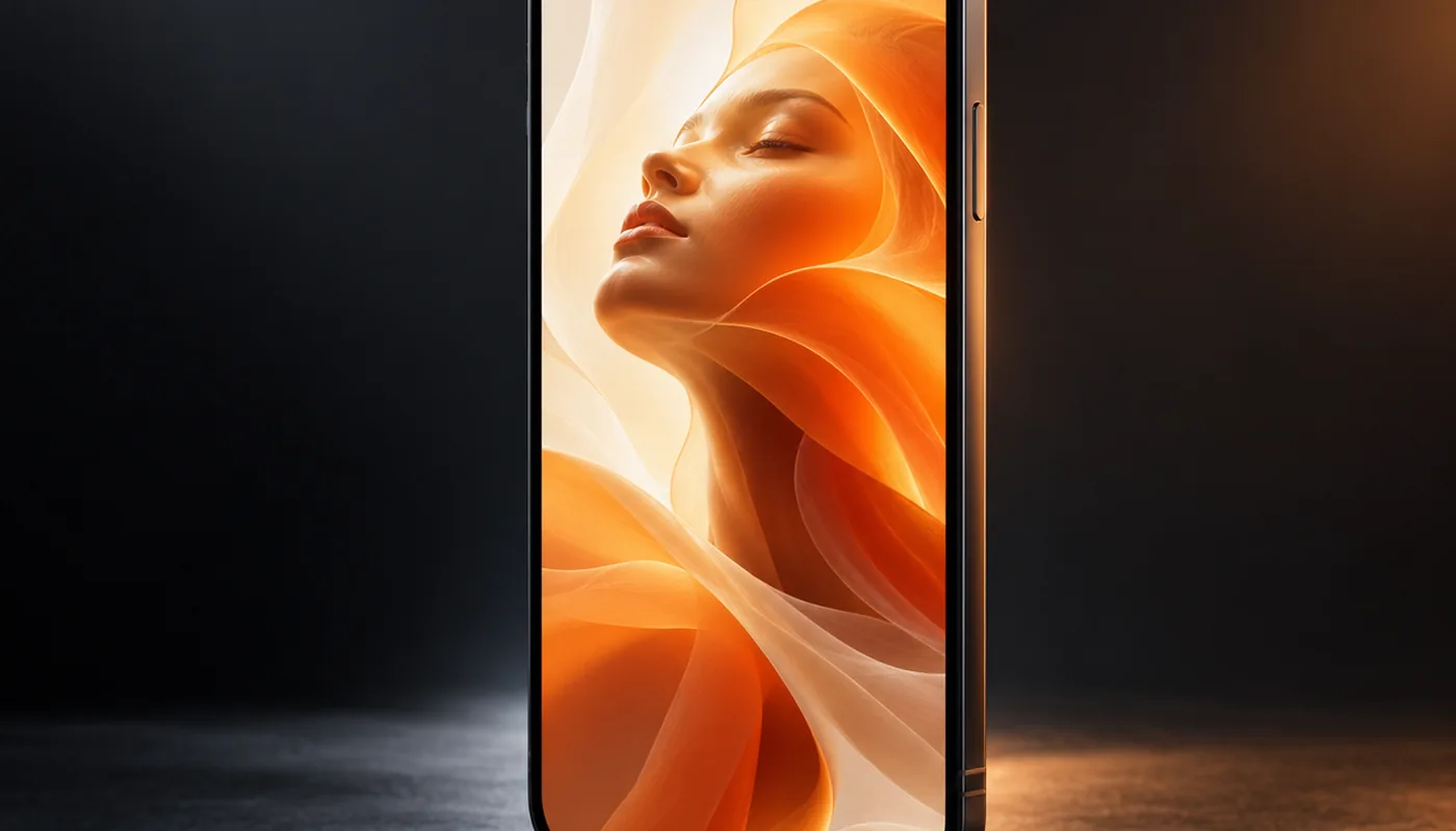 A smartphone showing a premium vertical jelly-bed video
